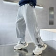 thumbnail image 1 of Piuwrlz Gray Sweatpants Teen Boys Cotton Jogger Pants Cotton Pant Gray Size 7 Years, 1 of 4