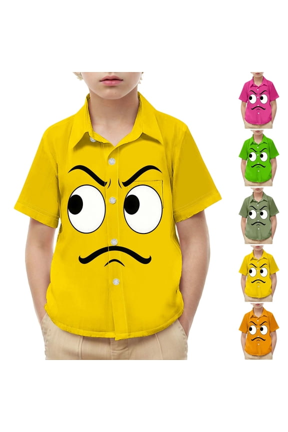 Green Short Shirts Sleeve Toddler Boys Graphic polo Pocket Pullover T Shirts Green Size 5 Years