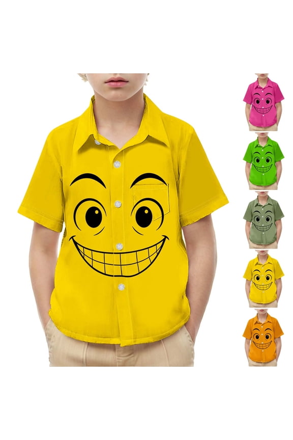 Green Short Shirts Sleeve Toddler Boys Graphic polo Pocket Pullover T Shirts Green Size 5 Years