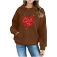 thumbnail image 1 of Piuwrlz Hood Sweatshirts Childrens Girls Boys Long Sleeve Printed Hoodies Hoodie Brown Size 120, 1 of 6