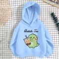 thumbnail image 1 of Piuwrlz Hood Sweatshirts Childrens Girls Boys Long Sleeve Printed Hoodies Loose Hoodie Blue Size 5 Years, 1 of 3