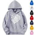 thumbnail image 1 of Piuwrlz Hood Sweatshirts Teen Girls Winter Hoodies Loose Loose Hoodie Yellow Size 11 Years, 1 of 4