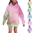 thumbnail image 1 of Piuwrlz Hood Sweatshirts Toddler Girls Winter Hoodies Loose Hoodie Pink Size 3-4Years, 1 of 5