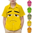 thumbnail image 1 of Piuwrlz Hot Pink Short Shirts Sleeve Toddler Boys Graphic polo Pocket Pullover T Shirts Hot Pink Size 5 Years, 1 of 9