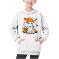 thumbnail image 1 of Piuwrlz Kid Hood Halloween Hoodies Girls Pattern Hat Sweatshirts Long Sleeve Pullover Multicolor Size 4-5 T, 1 of 1
