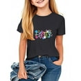 thumbnail image 1 of Piuwrlz Kid Short Sleeve Sweatshirt Girls T-Shirts Black Size 12 Years, 1 of 4