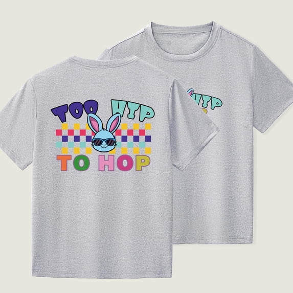 Piuwrlz Kid Short Sleeve Sweatshirt Girls T-Shirts Gray Size 2 Years