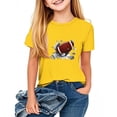 thumbnail image 1 of Piuwrlz Kid Short Sleeve Sweatshirt Girls T-Shirts Yellow Size 1 Years, 1 of 4