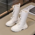 thumbnail image 1 of Piuwrlz Kids Boots Beige Girls Winter Shoes Beige Size 29, 1 of 8