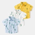 thumbnail image 1 of Piuwrlz Kids Button polo T-Shirt 3 Years Boys Summer polo Shirts Loose Lapel Collar Shirt School Uniform T Shirt White Size 3 Years, 1 of 7