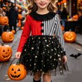 thumbnail image 1 of Piuwrlz Kids Cos Perform Dresses for Girls Halloween Party Dress Black Size 7-8 Years, 1 of 6