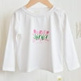 thumbnail image 1 of Piuwrlz Kids Long Sleeve Shirts Girls T-Shirts Printed Loose Round Neck T Shirt Tops White Size 8 Years, 1 of 3