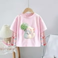thumbnail image 1 of Piuwrlz Kids Long Sleeve Shirts Girls T-Shirts Printed Round Neck T Shirt Tops Pink Size 2 Years, 1 of 3