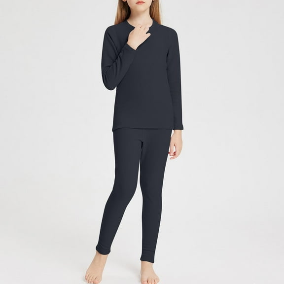 Piuwrlz Kids Pajamas Set Girls Pants and Shirt 2PC Cowl Neck Nightwear Gray Size 5 Years