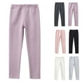 thumbnail image 1 of Piuwrlz Kids Pants Girls Casual Play Leggings Yoga Pant Black Size 8 Years, 1 of 7