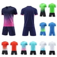 thumbnail image 1 of Piuwrlz Kids Sets Boys Short Outfit Sets Summer Crew Neck T-Shirt and Shorts Set Light Blue Size 3XS, 1 of 7