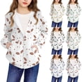 thumbnail image 1 of Piuwrlz Lightweight Jacket Kids Girls Hooded Jackets Winter Zipper for Girl Sweatshirt Light Blue Size 10 Years, 1 of 7