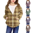 thumbnail image 1 of Piuwrlz Lightweight Jacket Kids Girls Hooded Jackets Winter Zipper for Girl Sweatshirt Purple Size 10 Years, 1 of 7