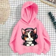 thumbnail image 1 of Piuwrlz Long Sleeve Hoodies for Kids Girls Boys Hood Sweatshirts Loose Hoodie Pink Size 5 Years, 1 of 3
