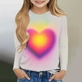 thumbnail image 1 of Piuwrlz Long Sleeve T-Shirt for Kids Girls Boys Cotton Shirts Fashionable Printed Round Neck T Shirt Tops Multicolor Size 110, 1 of 5