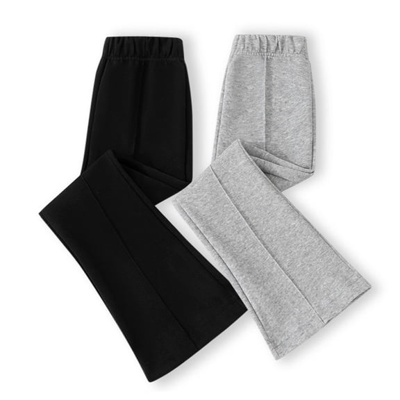 Piuwrlz Loose Pants Kids Girls Boys Sweatpants Cotton Pant Gray Size 5-6 Years
