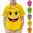 thumbnail image 1 of Piuwrlz Orange Short Shirts Sleeve Toddler Boys Graphic polo Pocket Pullover T Shirts Orange Size 5 Years, 1 of 9