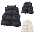 thumbnail image 1 of Piuwrlz Plush Vest Children's Girls Boys Winter Down Vest Cotton Cotton Lightweight Waistcoat Beige Size 4-6 Years, 1 of 3