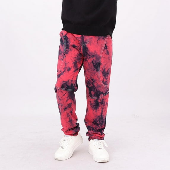 Piuwrlz Red Sweatpants Teen Boys Cotton Jogger Pants Cotton Pant Red Size 12 Years