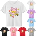 thumbnail image 1 of Piuwrlz Girl Graphic Shirts Tops Girls Short T-Shirts Sleeve Cotton Pullover Pink Size 5 Years, 1 of 10