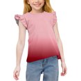 thumbnail image 1 of Piuwrlz Short T-Shirts Sleeve Kids Girls Round Neck Shirt Printed Shirt Top Watermelon Red Size 8 Years, 1 of 9
