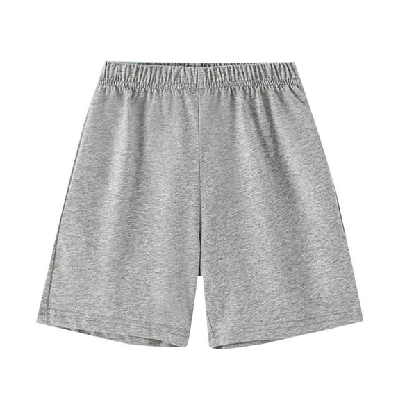 Piuwrlz Summer Short Sweatpants Kids Boy Girls Shorts Thin Pocket Short Pants Gray Size 8 Years