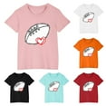 thumbnail image 1 of Piuwrlz Summer Short T Shirt Sleeve Kid Girl Boy Black T-Shirt Crew Neck Cotton Shirt Top Black Size 9 Years, 1 of 5