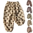 thumbnail image 1 of Piuwrlz Girls Boys Wide Leg Pants 2 T for Girl Sweatpants Jogger Pant Khaki Size 2 T, 1 of 6