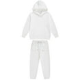 thumbnail image 1 of Piuwrlz Sweatsuits 2pcs Sets for Girls Boys Long Sleeved Hoodies and Elastic Waist Pants New Hood Activewear Set White Size 12-13 Years, 1 of 2