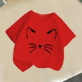 thumbnail image 1 of Piuwrlz T-Shirts Tops for Kids Girls Short Sweatshirt Sleeve Red Size 140, 1 of 8