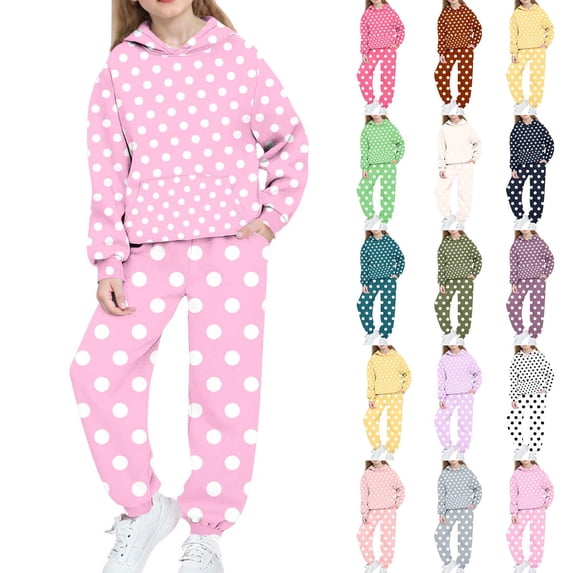Piuwrlz Teen Fleece Sweatsuits 2pcs Hood Top and Pants Girls Boys Plush Hoodies and Sweatpants Blue Size 14-15Years