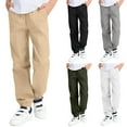 thumbnail image 1 of Piuwrlz Teen Gray Cargo Pants Teen Sweatpants Relaxed Fit Jogger Pant Gray Size 14-15Years, 1 of 8