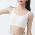 thumbnail image 1 of Piuwrlz Teen Kids Bras Underwear for Big Girls Breathable Bra Comfortable Breathable Sports Bras White Size M, 1 of 4