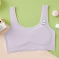 thumbnail image 1 of Piuwrlz Teen Kids Bras Underwear for Big Girls Breathable Bra Printed Sports Bras Purple Size 9 Years, 1 of 3