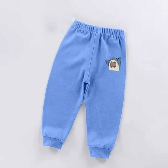 Piuwrlz Teen Sweatpants Boys Jogger Pants Cotton Pant Navy Size 7 Years