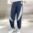 thumbnail image 1 of Piuwrlz Teen Sweatpants Boys Jogger Pants Long Pant Blue Size 14 Years, 1 of 8