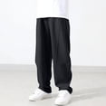 thumbnail image 1 of Piuwrlz Teen Sweatpants Boys Jogger Pants Loose Pant Black Size 11 Years, 1 of 6