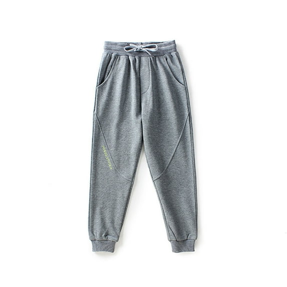 Piuwrlz Teen Sweatpants Boys Jogger Pants Loose Pant Gray Size 7 Years