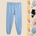 thumbnail image 1 of Piuwrlz Teen Sweatpants Boys Jogger Pants Plush Relaxed Fit Pant Black Size 7-8Years, 1 of 4