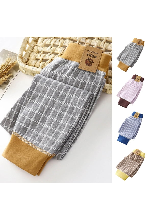 Toddler Sweatpants Boys Jogger Pants Plush Relaxed Fit Pant Khaki Size 120