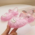 thumbnail image 1 of Piuwrlz Versatile Jelly Sandals Sandals for Little Girls Peep Toe Shoes Lace-Up Breathable Jelly Sandals Pink Size 7.5 Years, 1 of 6