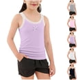 thumbnail image 1 of Piuwrlz Vests Undershirts Girls Quick Dry Tank Tops Summer Vest Pink Size 2-3 T, 1 of 7