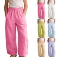 thumbnail image 1 of Piuwrlz 8 Girls Boys Wide Leg Sweatpants Kids Pants Jogger Pant Green Size 8 Years, 1 of 8