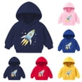 thumbnail image 1 of Piuwrlz Winter Hoodies for Kids Girls Hood Sweatshirts Loose Hoodie Yellow Size 4 Years, 1 of 5