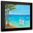 thumbnail image 1 of Pivier-Attolini, Regine 20x20 Black Modern Framed Museum Art Print Titled - Mediterranee I, 1 of 5